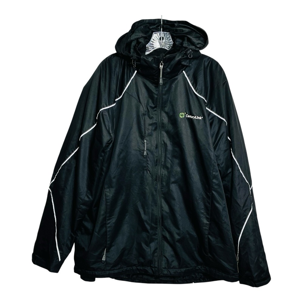North‎ End Warm Logik Men's Black Full Zip Hooded Jacket L/G